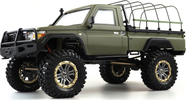 Amewi AMXRock RCX10PS Τηλεκατευθυνόμενο Crawler Pick-Up, Κλίμακα 1:10, Μήκος 53cm, Στρατιωτικό Πράσινο, RTR