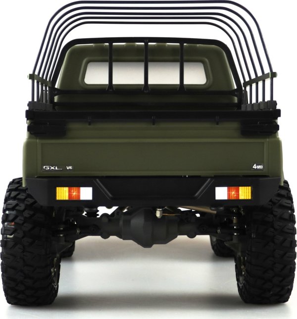 Amewi AMXRock RCX10PS Τηλεκατευθυνόμενο Crawler Pick-Up, Κλίμακα 1:10, Μήκος 53cm, Στρατιωτικό Πράσινο, RTR