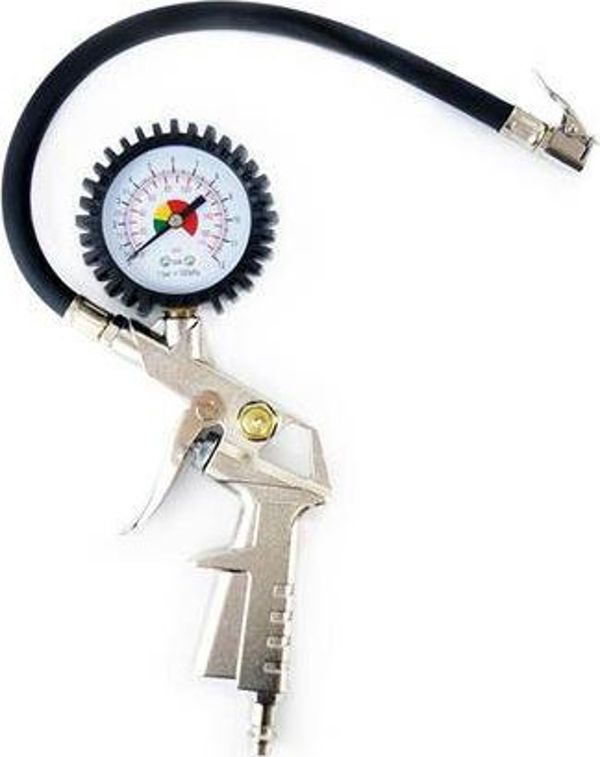 AMiO Pistolet do pompowania z manometrem 12 Bar