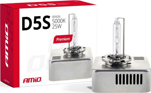 AMiO Zarowka ksenonowa, zarni xenon d5s 5000k premium