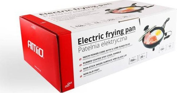 Ηλεκτρικό τηγάνι αυτοκινήτου AMiO 20cm x 4cm 150w 12v
