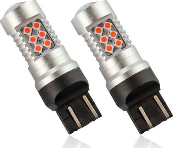 AMiO Zarowki LED W21/5W T20q 12/24V 6.2W 24xSMD 3030