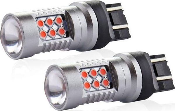 AMiO Zarowki LED W21/5W T20q 12/24V 6.2W 24xSMD 3030