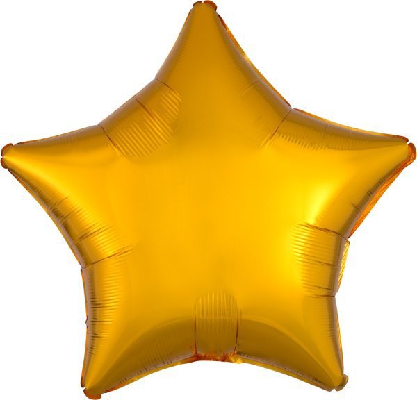 AMSCAN Μεταλλικό χρυσό αστέρι foil μπαλόνι 48cm 9914076
