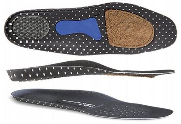 Ανατομική εσωτερική σόλα VM FOOTWEAR με ίνα μπαμπού μέγεθος 41 μαύρη