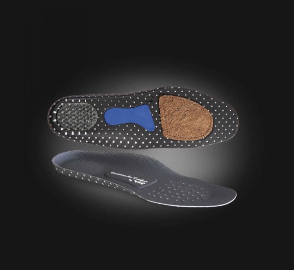 Ανατομική εσωτερική σόλα VM FOOTWEAR με ίνα μπαμπού μέγεθος 41 μαύρη