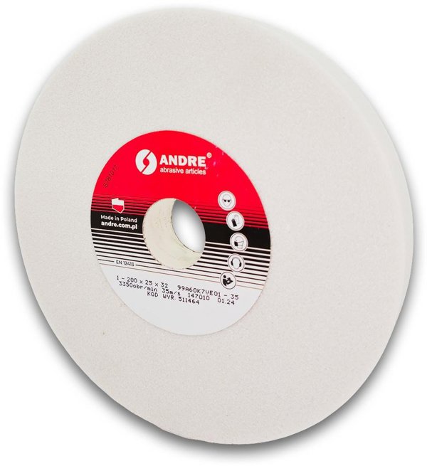 ANDRE Λευκός Επίπεδος Τροχός 200x25x32mm 99A60K7VE01-35