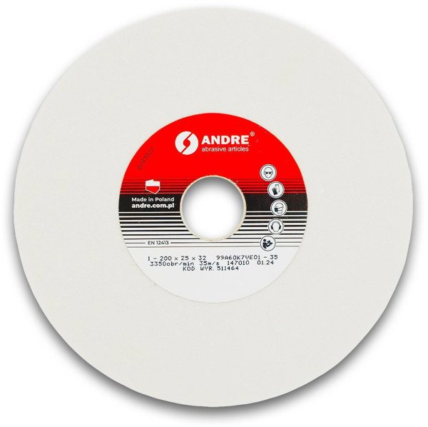 ANDRE Λευκός Επίπεδος Τροχός 200x25x32mm 99A60K7VE01-35
