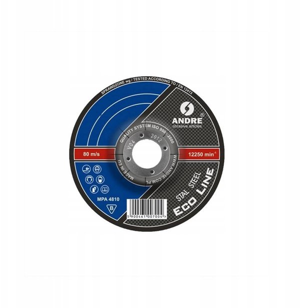 ANDRE TARCZA DO SZLIFOWANIA METALU 125 x 6,0mm METAL ECO LINE A30QBF