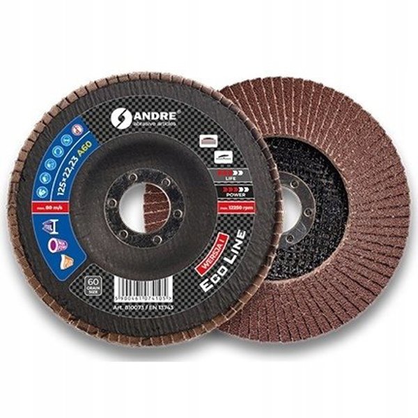 ANDRE Σαλιγκαροτρίφτης Φύλλων 125mm P80 ECO LINE Έκδοση IV