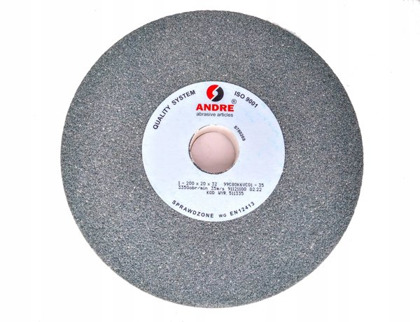 ANDRE Τετράγωνη Λειαντική Πλάκα 200x20x32mm 99C60K7VC01-35 Πράσινη "Τύπος 1"