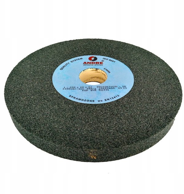 ANDRE Τετράγωνη Λειαντική Πλάκα 200x20x32mm 99C60K7VC01-35 Πράσινη "Τύπος 1"