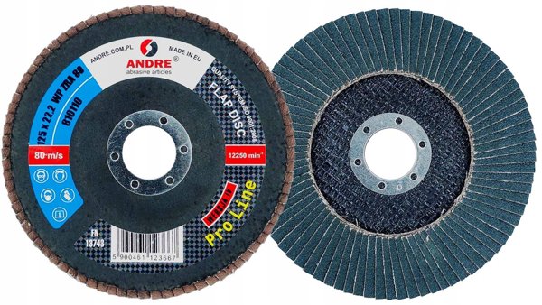 ANDRE ΛΙΘΑΡΙΑ ΦΤΕΡΩΤΑ 125mm P80 ΖΙΡΚΟΝΙΟ PRO LINE ΕΚΔΟΣΗ IV