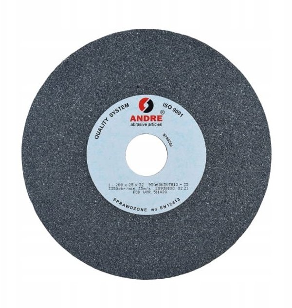 ANDRE SCIERNICA PLASKA 200mm x 25mm x 32mm 95A60K5VTE10-35 SZARA TYP 1