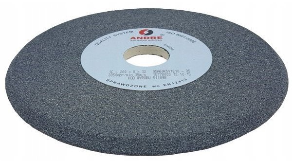 ANDRE PROFILED GRINDING WHEEL 200mm x 8mm x 32mm 95A60K5VTE10-35 GREY "TYPE 1C"