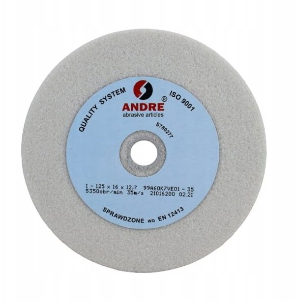 Andre Sciernica plaska 125mm x 16mm x 12,7mm biala typ 1