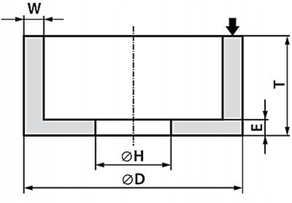 Andre Λειαντικό Γαντζωτό 100x40x20mm 99A60K7VE01-35 Λευκό "Τύπος 6"