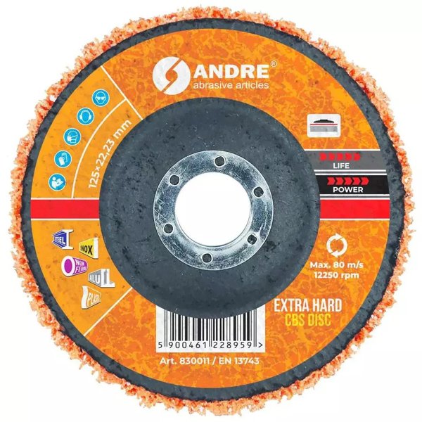ANDRE Krazek Szlifierski CBS 125mm Extra Hard – Orange