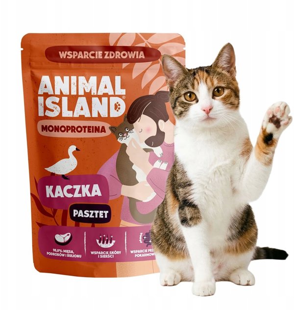 Animal Island Υγρή Τροφή για Γάτες Monoprotein με Πάπια 100g