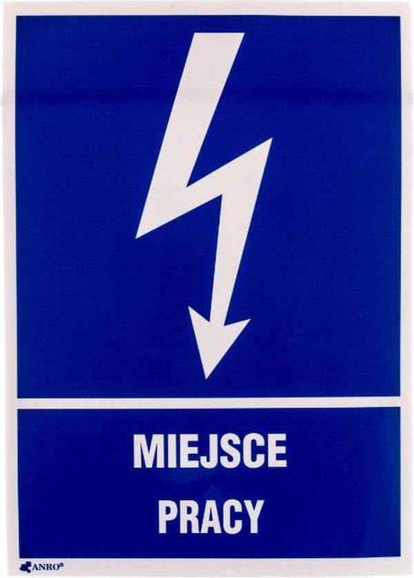 ANRO Tabliczka ostrzegawcza Miejsce pracy 148 x 210mm (5EIA/Q4/F)