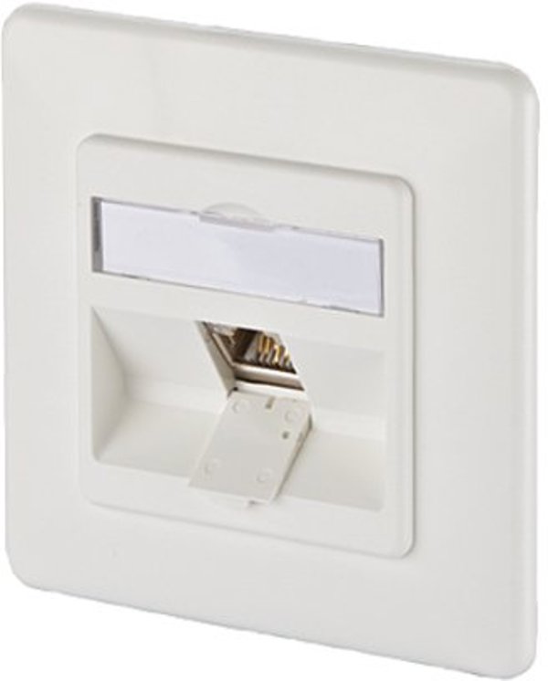 Anschlussdose E-DAT modul 1 Port UP, reinweiß