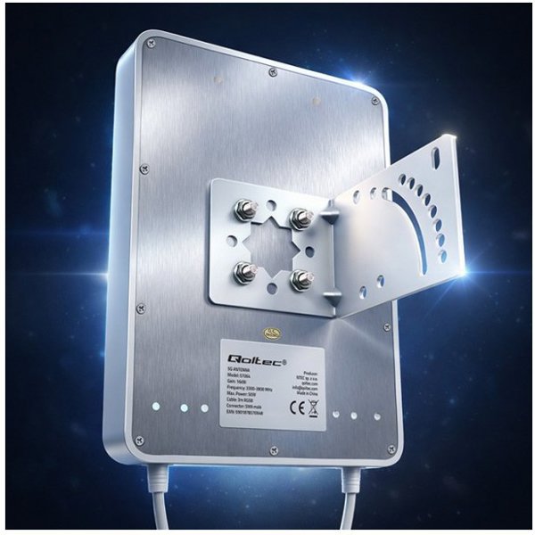 Qoltec Κεραία 5G LTE 16dBi Κατευθυντική Εξωτερικού Χώρου, SMA, 3300-3800MHz, Αδιάβροχη, Καλώδιο 3m