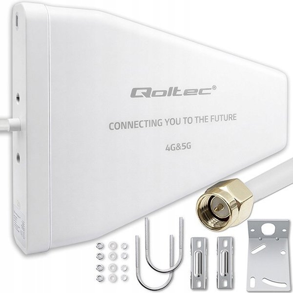 Κεραία 4G 5G LTE Qoltec 9dBi Κατευθυντική Εξωτερική N Θηλυκή Αδιάβροχη 3m
