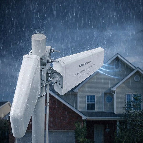 Κεραία 4G 5G LTE Qoltec 9dBi Κατευθυντική Εξωτερική N Θηλυκή Αδιάβροχη 3m