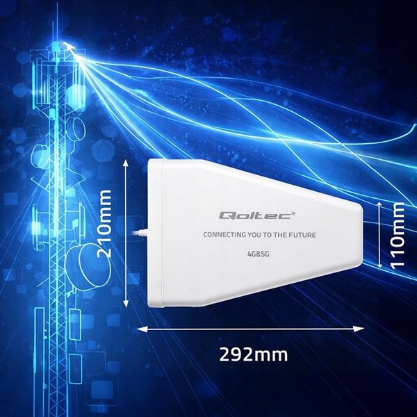Κεραία 4G 5G LTE Qoltec 9dBi Κατευθυντική Εξωτερική N Θηλυκή Αδιάβροχη 3m