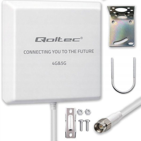 Κεραία 4G 5G LTE Qoltec 9dBi | κατευθυντική | εξωτερική | SMA | αδιάβροχη | 3 μέτρα