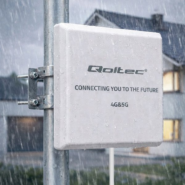 Κεραία 4G 5G LTE Qoltec 9dBi | κατευθυντική | εξωτερική | SMA | αδιάβροχη | 3 μέτρα