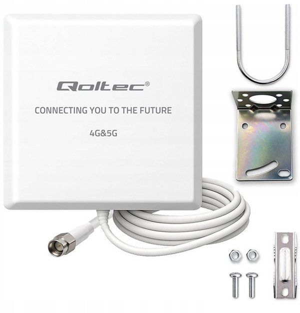 Κεραία 4G 5G LTE Qoltec 9dBi | κατευθυντική | εξωτερική | SMA | αδιάβροχη | 3 μέτρα