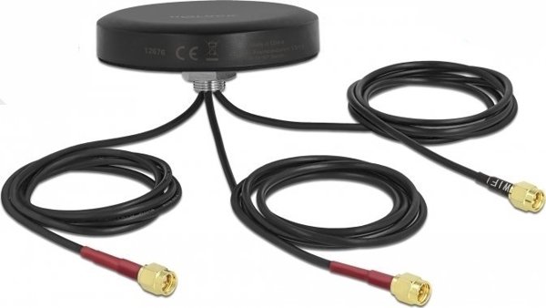 Κεραία Delock DELOCK Κεραία LTE MIMO WLAN 802.11 3xSMA-St RG-174 1,0m μαύρο