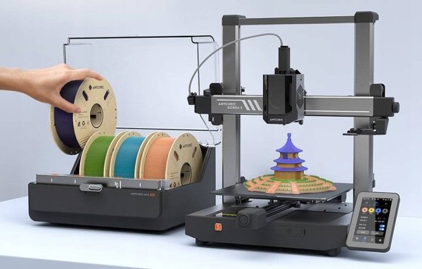 Anycubic Σετ Νημάτων Εκτύπωσης PLA, 1.75mm, 4 Τεμάχια, Πολύχρωμο