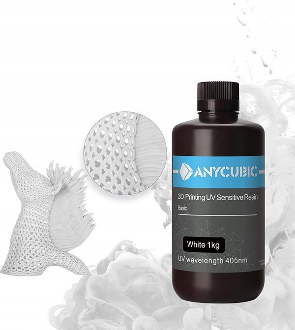 Anycubic Zywica White Biala Bialy 1L 1kg