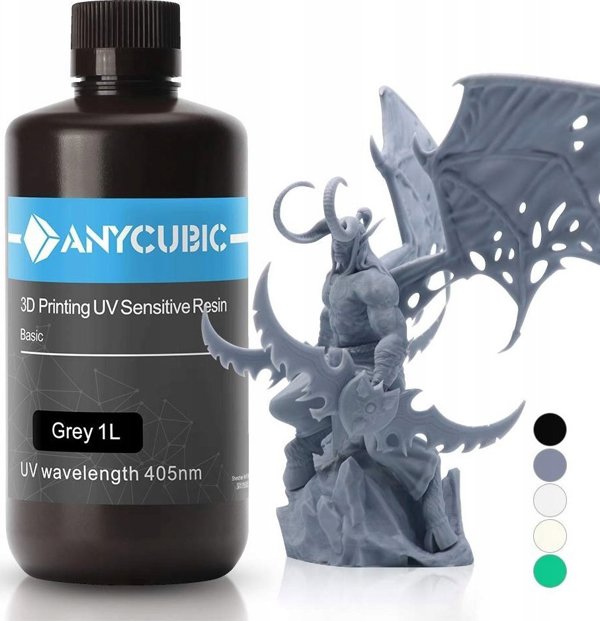 Anycubic Zywica UV Szara 1 kg