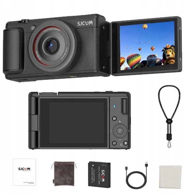 Aparat Cyfrowy SJCAM ZV200 dla nastolatkow Mlodziezy kamera WEBCAM 5K 80Mpx
