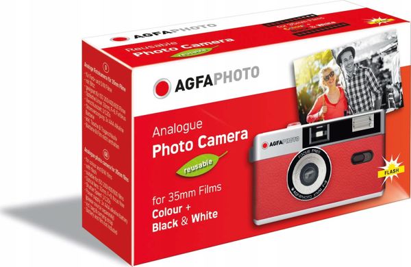 AgfaPhoto SB6190 Αναλογική Φωτογραφική Μηχανή για Φιλμ 35mm, Επαναχρησιμοποιούμενη, Κόκκινη