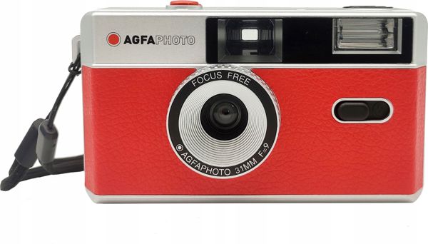 AgfaPhoto SB6190 Αναλογική Φωτογραφική Μηχανή για Φιλμ 35mm, Επαναχρησιμοποιούμενη, Κόκκινη