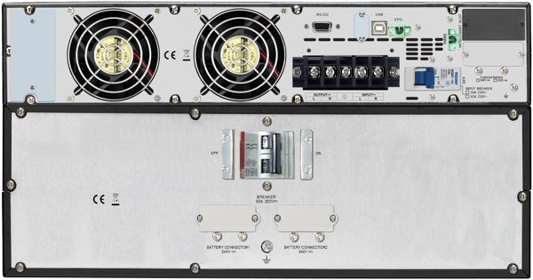 APC Easy UPS SRV SRV6KRILRK - USV (Rack - einbaufahig) - Wechselstrom 220-240 V - 6000 Watt - 6000 VA - 1-phasig - USB, RS-232 - Ausgangsanschlusse: 1 - 2U - mit Rail Kit, External Battery Pack