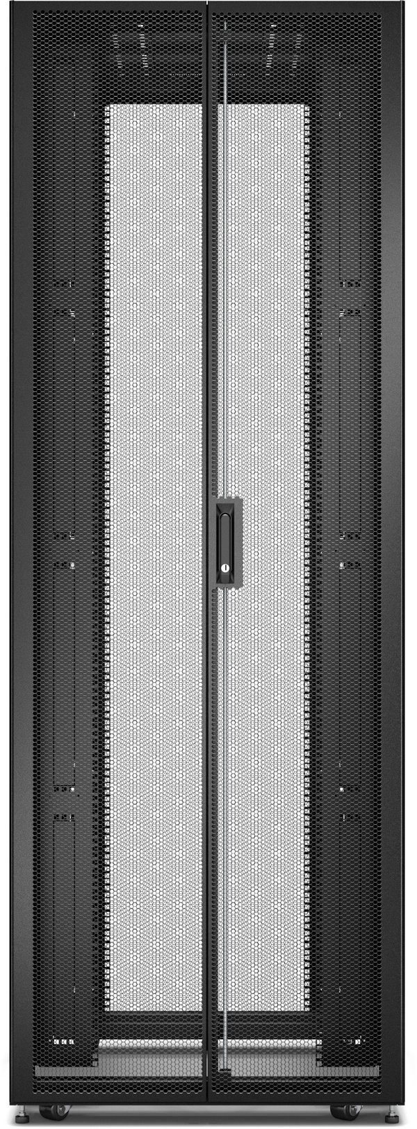 APC APC Easy Rack 48Ux800x1200 with Roof castors feet and 4 Brackets No Side panels Bottom black