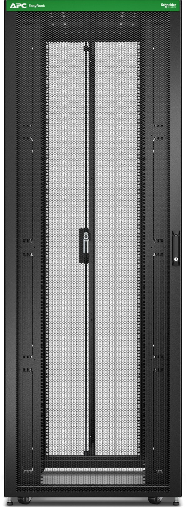 APC APC Easy Rack 48Ux800x1200 with Roof castors feet and 4 Brackets No Side panels Bottom black