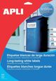 Αυτοκόλλητες Ετικέτες Πολυεστέρα Apli APLI 105x148mm, Ανθεκτικές σε Καιρικές Συνθήκες, 4 Ετικέτες ανά Φύλλο, για Laser & Φωτοτυπικά