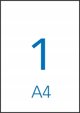 Apli Ετικέτες Γενικής Χρήσης A4, 210x297mm, Ορθογώνιες, Λευκές, 100 Φύλλα