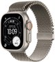 Smartwatch Apple Watch Ultra 3 GPS + Cellular 49mm Natural Titanium Case with Natural Titanium Milanese Loop - Small