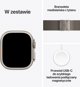 Smartwatch Apple Watch Ultra 3 GPS + Cellular 49mm Natural Titanium Case with Natural Titanium Milanese Loop - Small