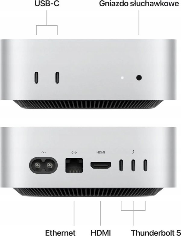 APPLE Mac mini M4 chip 10-core CPU και 10-core GPU, 24GB, 512GB SSD