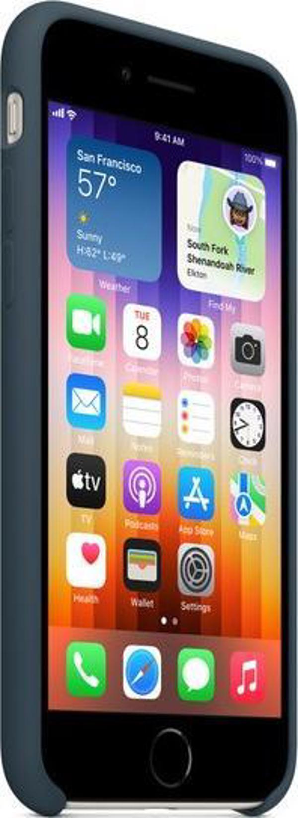 Apple Θήκη προστασίας Apple iPhone SE Silicone Case (γαλάζια απόχρωση)