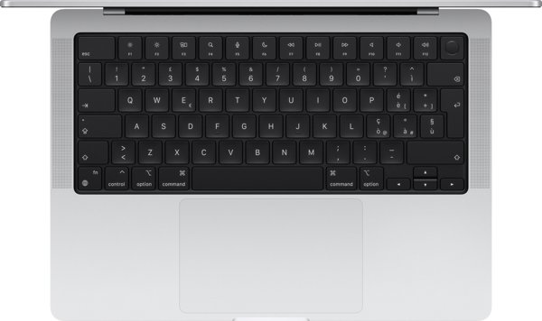 APPLE MacBook Pro 35,97cm 14,2Zoll Apple M4 Pro chip with 14core CPU and 20core GPU 24GB 1TB SSD Silver