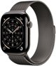 Apple Watch Series 11 GPS + Cellular 42mm Slate Titanium Case with Slate Milanese Loop